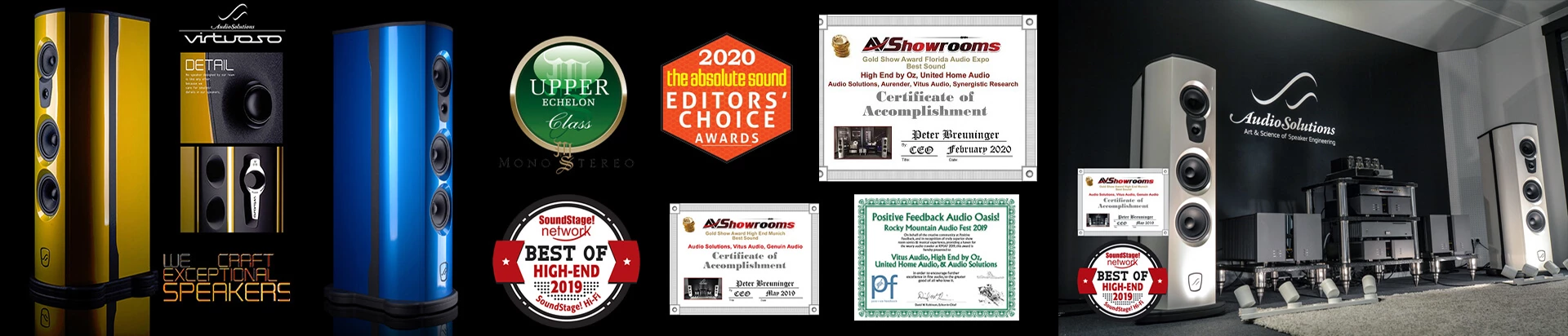 AUDIOSOLUTIONS PRÉMIUM HIGHEND HANGFALAK, HANGSUGÁRZÓK