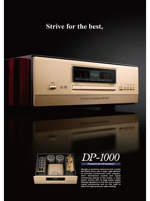 Accuphase DP-1000 CD/SACD referencia futómű