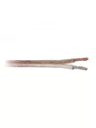 Dynavox 2x2,5mm2 réz OFC hangfalkábel átlátszó szigetelésben - 50 méteres kiszerelésben