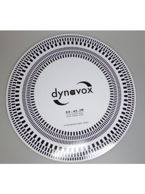 Dynavox fordulatszám ellenőrző stroboszkóp tárcsa és hangszedő beállító lap