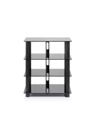 NorStone EPUR 4 Hi-Fi állvány Fekete/fekete üveg