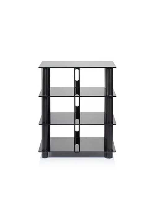 NorStone EPUR 4 Hi-Fi állvány Fekete/fekete üveg