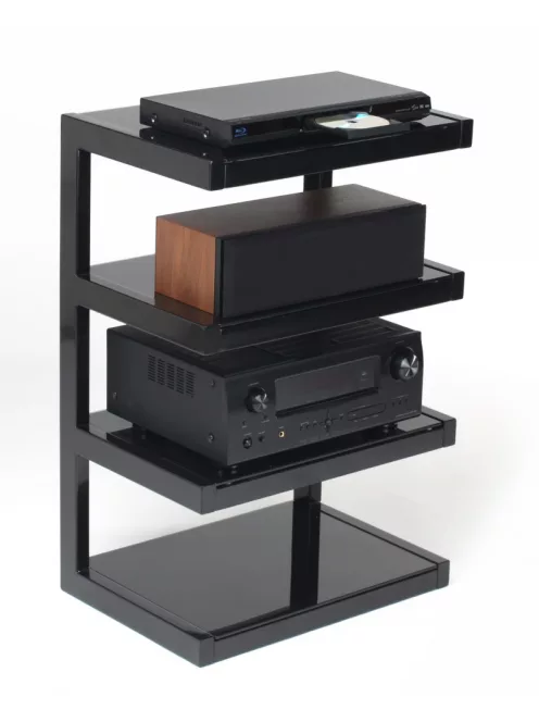 NorStone ESSE Hi-Fi állvány Fekete / fekete üveg