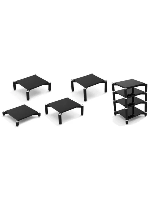 NorStone Spider Base fekete üveg hifi állvány