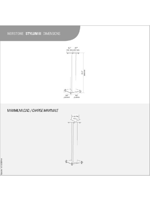 NorStone Stylum 3 hangfal állvány
