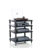 NorStone Como Base audiofil készüléktartó állvány - fekete bőr