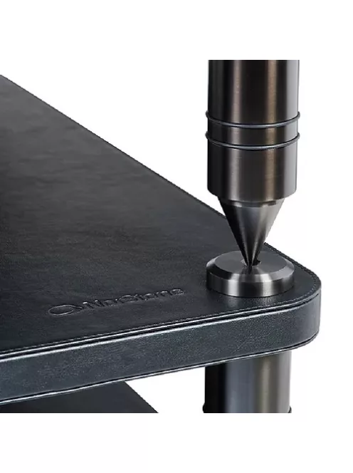 NorStone Como Base audiofil készüléktartó állvány - fekete bőr