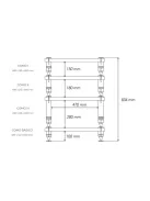 NorStone Como Base audiofil készüléktartó állvány - fekete bőr