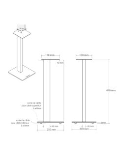 Norstone Esse hangsugárzó állvány