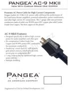 Pangea AC9 MKII hálózati tápkábel 1,5m