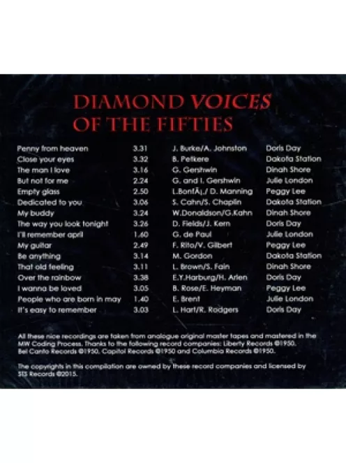 STS Diamond voices of fifties - audiophile CD lemez