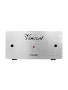 Vincent Audio PHO-200 MM/MC phono fokozat, lemezjátszó előerősítő RIAA korrektor ezüst