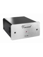 Vincent Audio PHO-200 MM/MC phono fokozat, lemezjátszó előerősítő RIAA korrektor ezüst