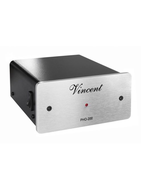 Vincent Audio PHO-200 MM/MC phono fokozat, lemezjátszó előerősítő RIAA korrektor ezüst