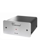 Vincent Audio PHO-200 MM/MC phono fokozat, lemezjátszó előerősítő RIAA korrektor ezüst