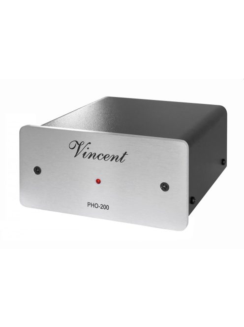 Vincent Audio PHO-200 MM/MC phono fokozat, lemezjátszó előerősítő RIAA korrektor ezüst