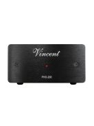 Vincent Audio PHO-200 MM/MC phono fokozat, lemezjátszó előerősítő RIAA korrektor  fekete