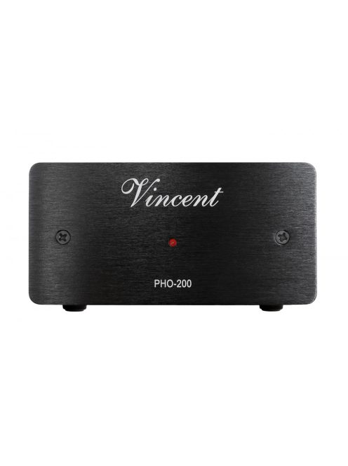 Vincent Audio PHO-200 MM/MC phono fokozat, lemezjátszó előerősítő RIAA korrektor  fekete