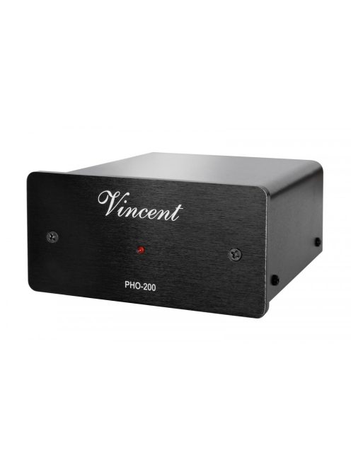 Vincent Audio PHO-200 MM/MC phono fokozat, lemezjátszó előerősítő RIAA korrektor  fekete