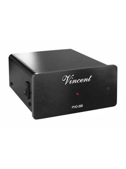 Vincent Audio PHO-200 MM/MC phono fokozat, lemezjátszó előerősítő RIAA korrektor  fekete