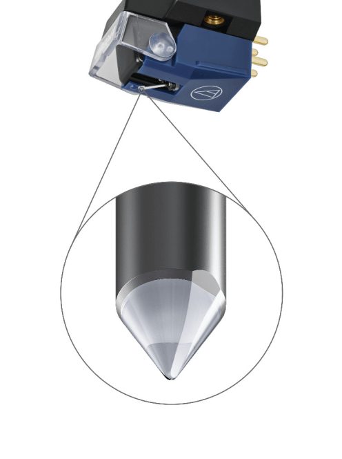 Audio-Technica AT-VM520xEB/H MM hangszedő headshellbe szerelve