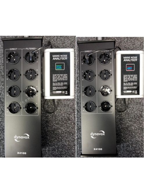 Dynavox X4100 hálózati tápszűrő és elosztó - fekete