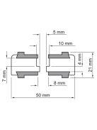 Dynavox univerzális készülék / hangfal alátét (csavarozható) - fekete