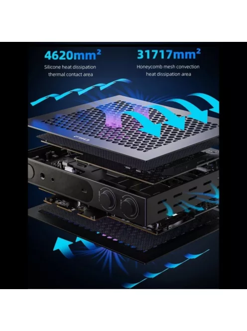 FiiO K19 prémium stúdió minőségű asztali fejhallgató erősítő és DAC fekete