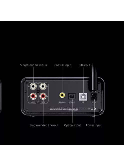 FiiO K7 BT asztali fejhallgató erősítő és DAC fekete