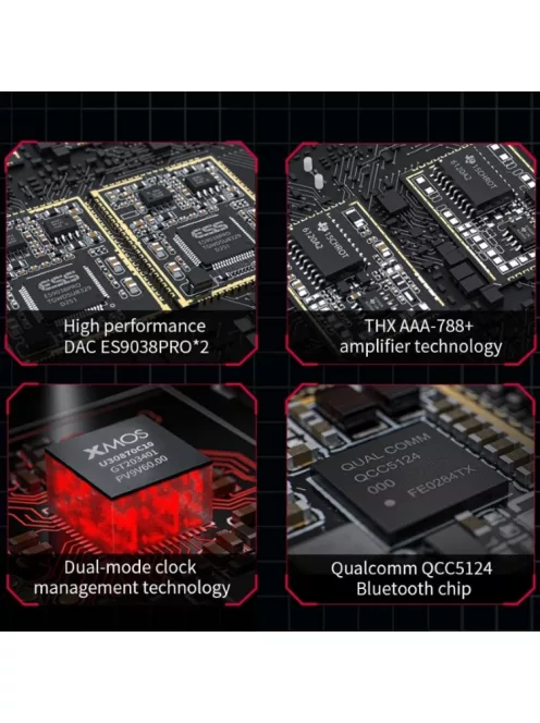 FiiO K9 PRO ESS dual  ES9038PRO asztali fejhallgató erősítő és DAC fekete
