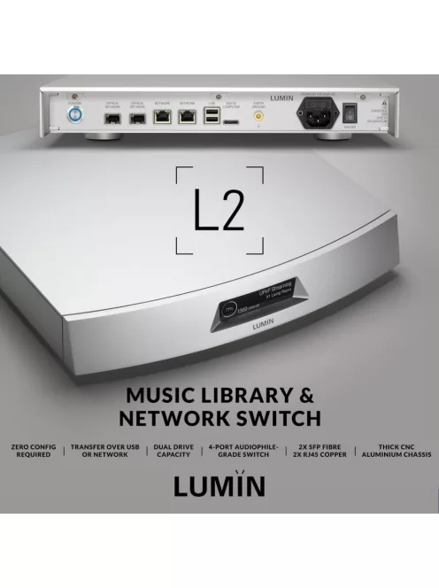 Lumin L2 zeneszerver és hálózati switch