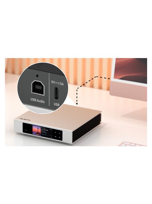 Matrix Audio ELEMENT S  Streamer futómű USB I2S SPDIF WiFi DLNA AirPlay 2 32bit 768kHz DSD512 Roon