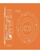 Polk Audio V6S "egy pont sztereó" beépíthető hangszóró