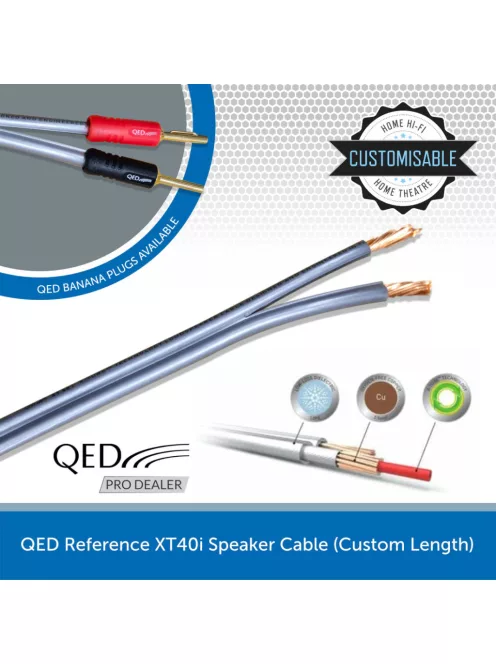 QED XT40i szerelt hangfal kábel - 2x3m