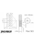 RiCable SK3 hangfaltüske szett M8 menettel - 4db