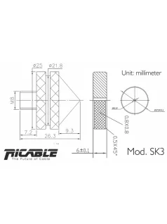 RiCable SK3 hangfaltüske szett M8 menettel - 4db