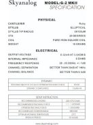 Skyanalog G2 MKII High-End MC hangszedő